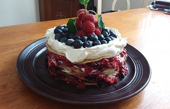 Tips till alla hjärtans dag ❤ Pannkakstårta alà LCHF ❤