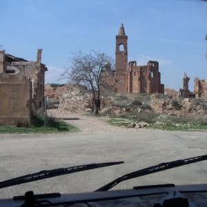 050406 Spanien, Belchite ruinstaden.