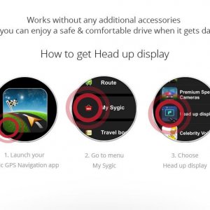 Head Up Display Sygic