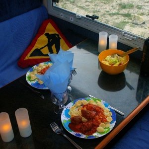 Middagen är serverad i Italien