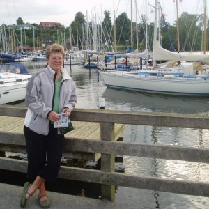 Lena nere vid hamnen i Landballen Tyskland