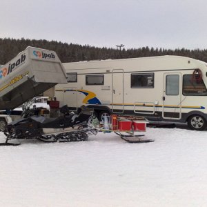 Vintercamping I Storklinten (norrbotten)
