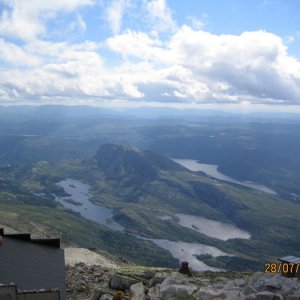 Utsikt från Gaustatoppen