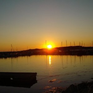 Solnedgang Bua Hamn