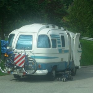 Husbil På Väg Utanför Mittersill 2008